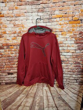 Red Puma Mens Hoodie